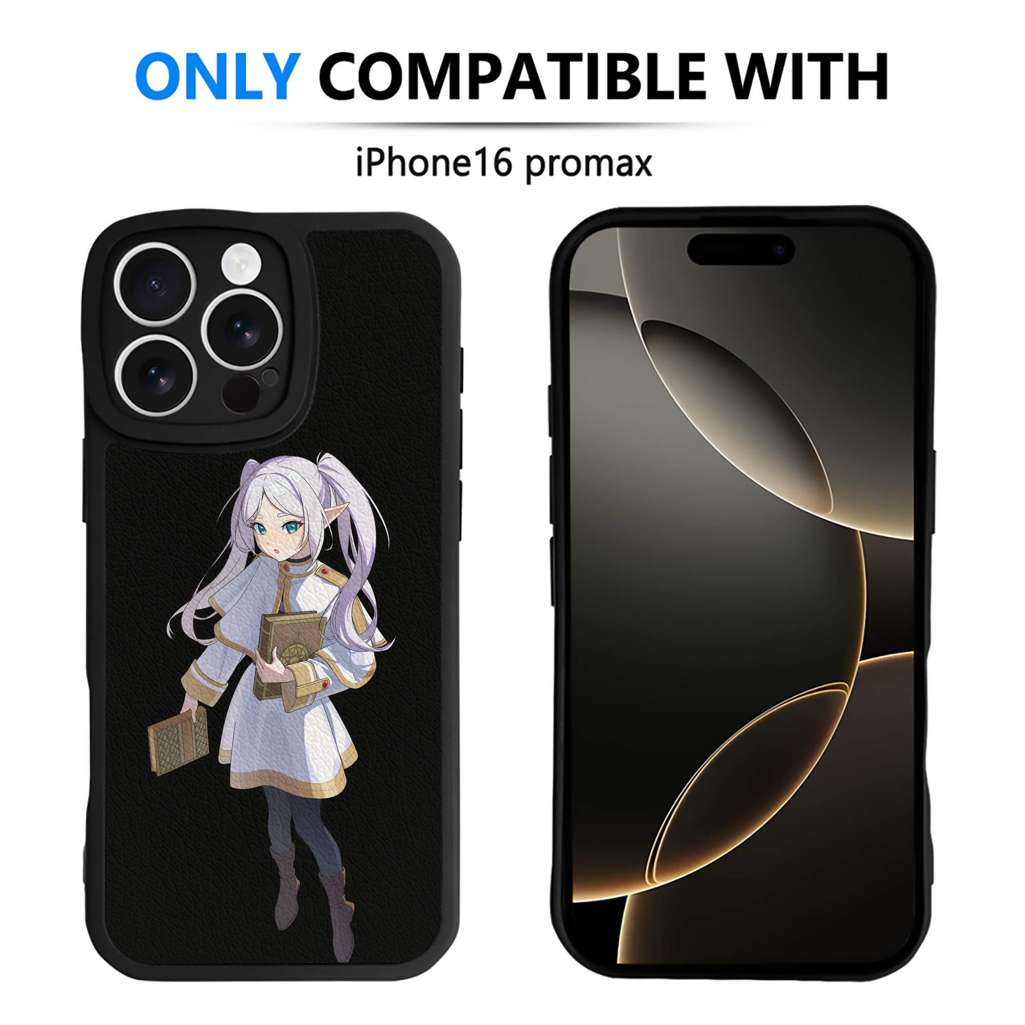 （画像用） 葬送のフリーレン Frieren 【iPhone 16シリーズ対応】シリコンスマホケース（レザー調） 材質：シリコン